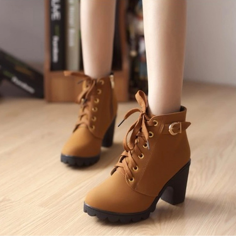 Chic Stylish Tan Ankle Boots for Women 🤎🤎✨